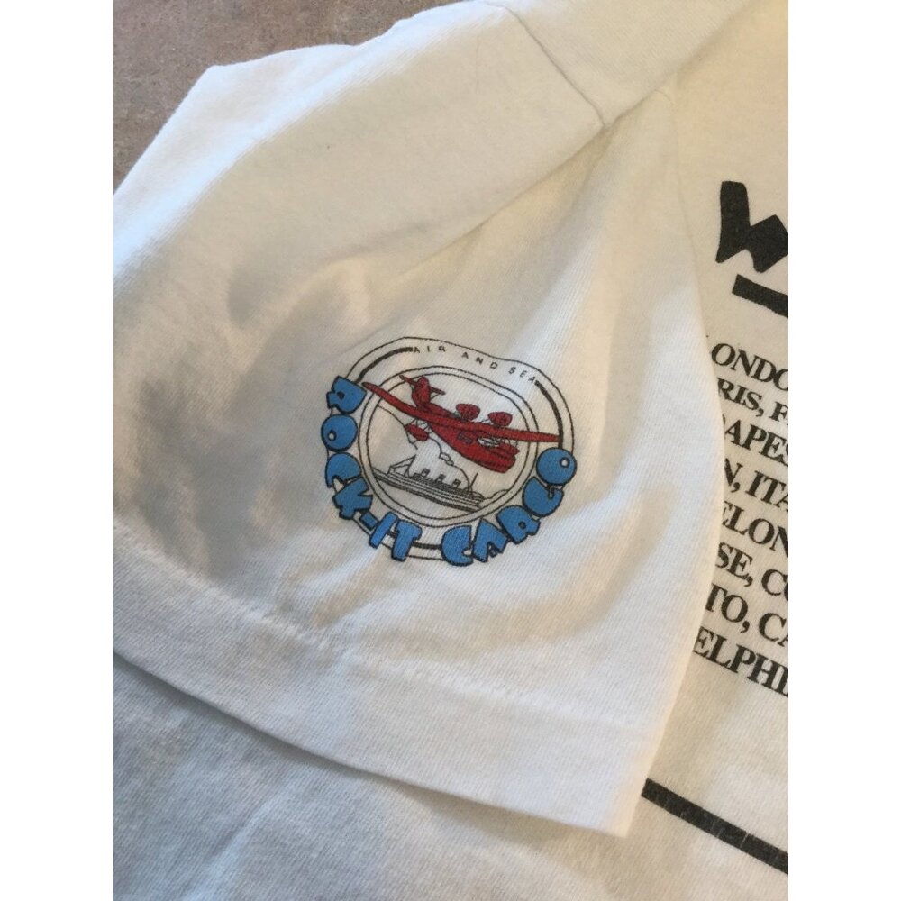 1988 Human Rights World Tour Crew Shirt Air Cargo Staff XL - Picture 3 of 6